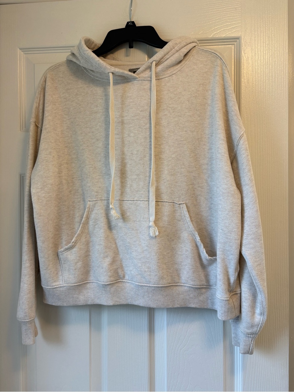 aerie Neutral Cream Pullover Hoodie size XS cropped